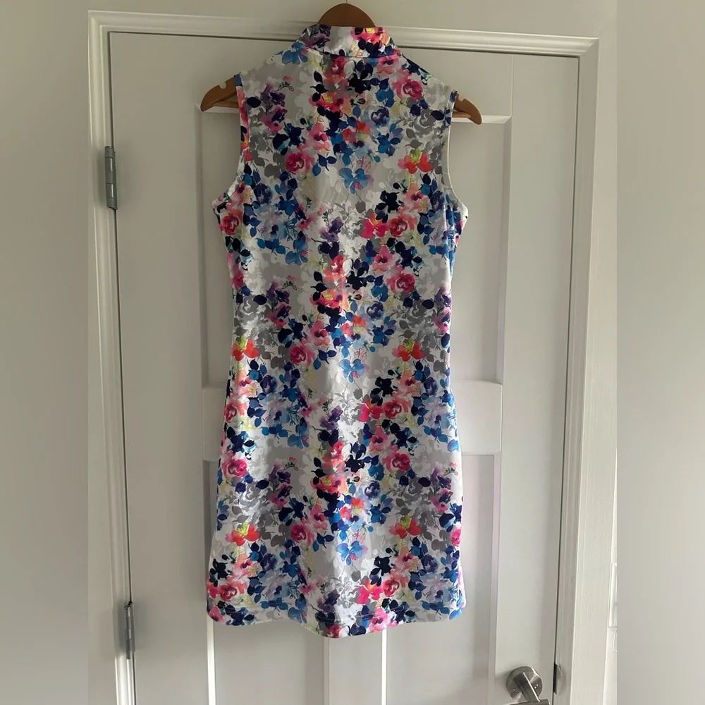 Daily Sports Mira White Patterned Golf Dress Floral - Picture 7 of 8